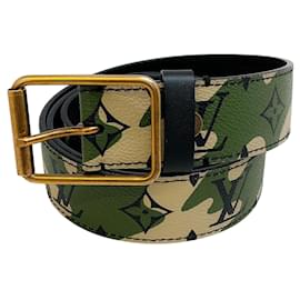 Louis Vuitton-Louis Vuitton x Takashi Murakami Monogramouflage Belt-Green