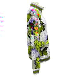 Dolce & Gabbana-Dolce & Gabbana Pink Multi Floral Crepe Jacket-Multiple colors