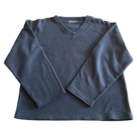 Autre Marque-Slate gray fleece sweatshirt V-neck size L-XL Family house-Grey