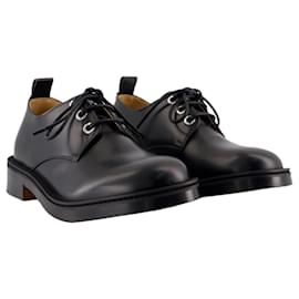 Alexander Mcqueen-Lace Up Derbies - Alexander McQueen - Leather - Black-Black