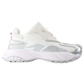 Sneakers basse - Versace - Pelle - Bianco Bianco