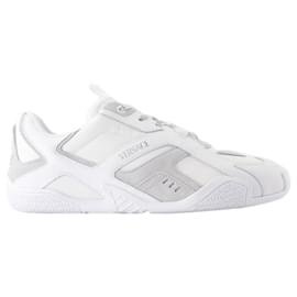 Baskets - Versace - Cuir - Blanc Blanc