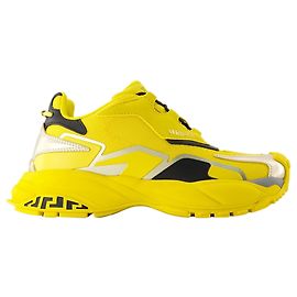 Baskets basses - Versace - Cuir - Jaune Jaune