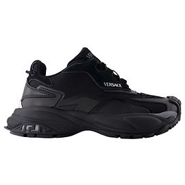 Baskets basses - Versace - Cuir - Noir Noir