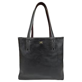 Hermès-Sac tote Double Sens 28 d'Hermès-Noir,Bordeaux