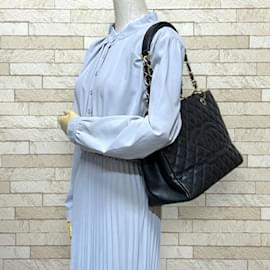 Chanel-Chanel GST Tote Matelasse Shoulder Bag-Black
