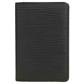 Louis Vuitton-Louis Vuitton Epi Organizer de Poche M63582 Card Case-Black