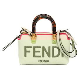 Fendi-Sac à main Fendi By The Way 8BS067-Rose,Écru
