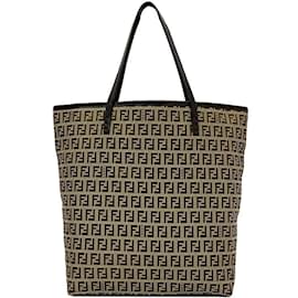 Fendi-Fendi Beige and Brown Tote Bag-Brown,Beige