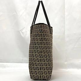 Fendi-Fendi Beige and Brown Tote Bag-Brown,Beige