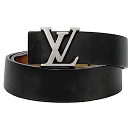 Louis Vuitton-Cinto Santur Initial da Louis Vuitton-Preto,Prata