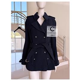 Chanel-Rare Vintage Airplane Collection Tweed Trench Coat 38 FR-Multiple colors