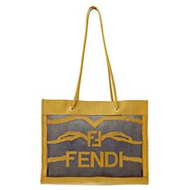 Fendi-Fendi Women's Light Brown Nylon Tote Bag-Light brown