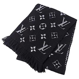 Louis Vuitton-Louis Vuitton Black Wool Stole-Black