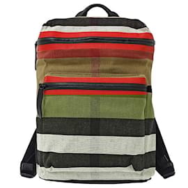 Burberry-Burberry Men's Canvas Backpack-Beige