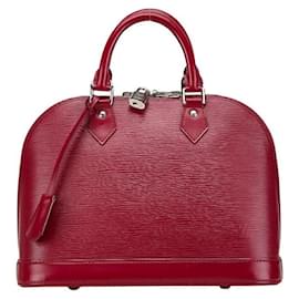 Louis Vuitton-Louis Vuitton Epi Alma Leather Handbag M40490-Red