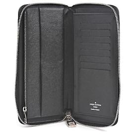 Louis Vuitton-Louis Vuitton Damier Graphite Zippy Wallet N63095-Black
