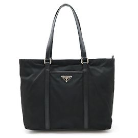 Prada Nylon-Leder Tote Bag BR2311 Schwarz