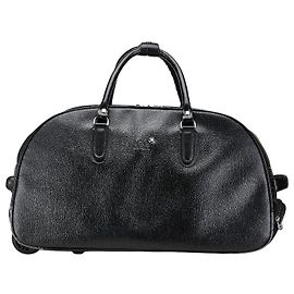 Montblanc Leder Boston Reisetasche Schwarz