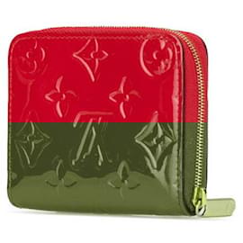 Louis Vuitton-Louis Vuitton Patent Leather Zippy Coin Case M93608-Red