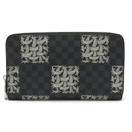 Louis Vuitton-Louis Vuitton Damier Graphite Zippy Organizer Wallet N61214-Black