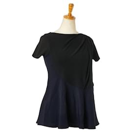 Balenciaga-Balenciaga Rayon Tunic Dress Black Navy-Other