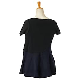 Balenciaga-Balenciaga Rayon Tunic Dress Black Navy-Other