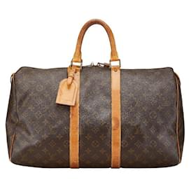 Louis Vuitton-Louis Vuitton Monogram Keepall 50 Travel Bag-Brown