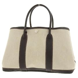 Hermès-Hermes Garden Party 30 TPM Tote Bag-Brown