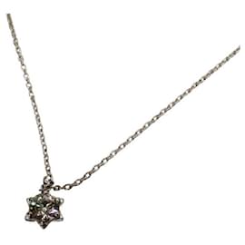 Autre Marque-K18WG Diamond Necklace 43cm White Gold-White