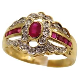 Autre Marque-K18 Ruby Diamond Ring 11-Other