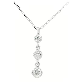Autre Marque-4℃ Diamond Necklace K18WG White Gold-Other
