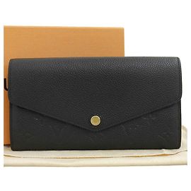 Portafoglio Sarah Monogram Empreinte Louis Vuitton M61182 Nero