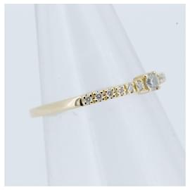 Autre Marque-4℃ Diamond Ring K18 Yellow Gold-Golden
