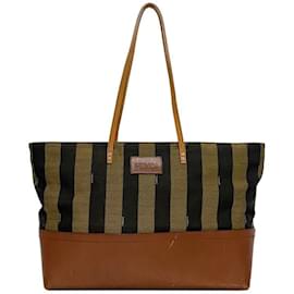 Fendi-Fendi Khaki Brown Tote Bag-Brown,Khaki