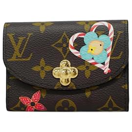 Louis Vuitton-Louis Vuitton Monogram Vivienne Coin Case-Brown,Red