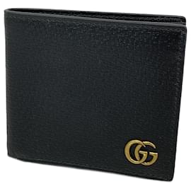 Gucci-Gucci GG Marmont Leather Wallet-Black