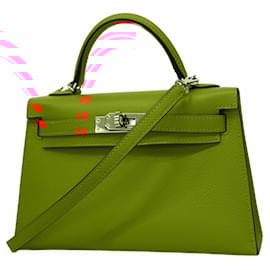 Hermès-Sac à main Hermes Kelly Epsom en orange-Orange