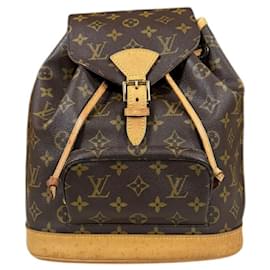 Louis Vuitton-Louis Vuitton Montsouris MM Monogram Backpack-Brown
