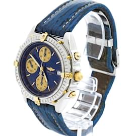 Breitling-Breitling Chronomat 18K Gold Steel Automatic Men's Watch-Other
