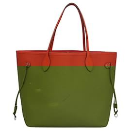 Louis Vuitton-LOUIS VUITTON Epi Neverfull MM Tote Bag Orange Pimon M40884 LV Auth 107475-Other,Orange