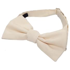 Louis Vuitton-LOUIS VUITTON Butterfly Necktie Wool Beige LV Auth bs20886-Beige