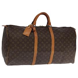 Louis Vuitton-LOUIS VUITTON Monogram Keepall 60 Boston Bag M41422 LV Auth 104918-Monogram