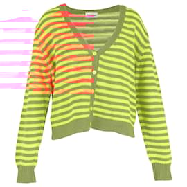 Autre Marque- Molly Goddard Tonya Striped Cardigan in Yellow and Orange Lambswool-Multiple colors