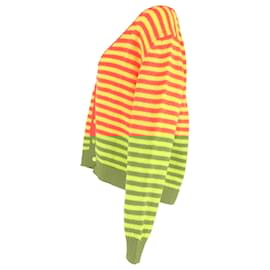 Autre Marque- Molly Goddard Tonya Striped Cardigan in Yellow and Orange Lambswool-Multiple colors