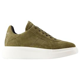 Alexander Mcqueen-Oversize Sneakers - Alexander McQueen - Leather - Khaki-Green,Khaki