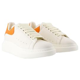 Alexander Mcqueen-Oversize Sneakers - Alexander McQueen - Leather - White/Orange-White
