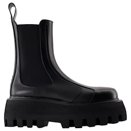 Alexander Mcqueen-Rubber boots - Alexander McQueen - Leather - Black-Black