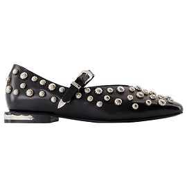 Aj1374 Sapatilhas - Toga Pulla - Couro - Preto Preto