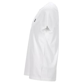 Burberry-Burberry White Monogram T-Shirt-White